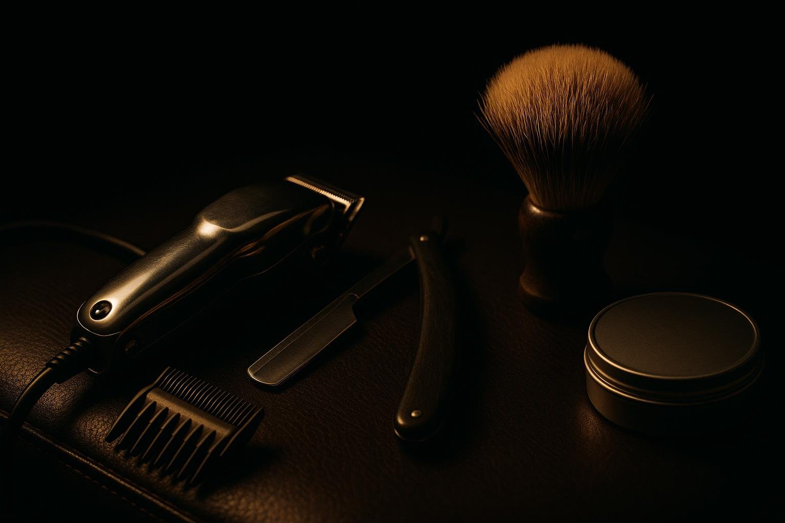 A Clean, Even Head Shave After Forty